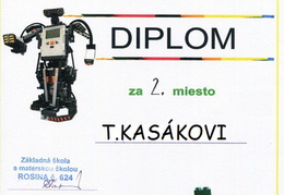 2019  dna 09-11-2019 KASAK DIPLOM ROSINA sutaz v robotike 2019 -2 MIESTO sprint 