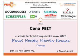 TECHNICKÁ MYŠLIENKA ROKA 2023 - ukazuje fotografie v koreňovom adresári tohto albumu TECHNICKÁ MYŠLIENKA ROKA 2023