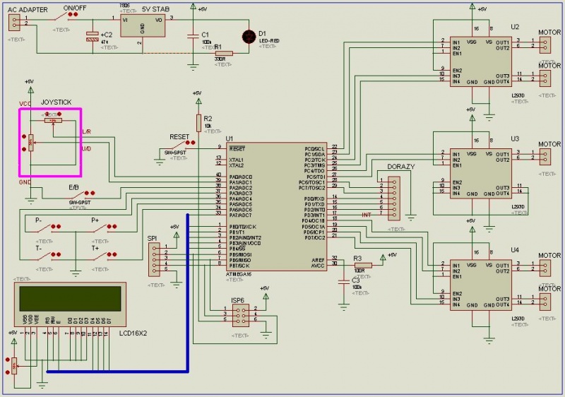 wSchema zapojenia Robot Arm